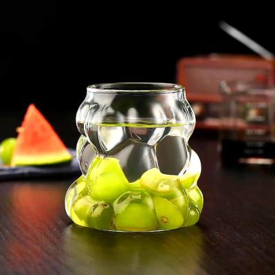 لیوان برفی لیوان انگوری لیوان حبابی یک عددی جنس بلور با کیفیت و شیک