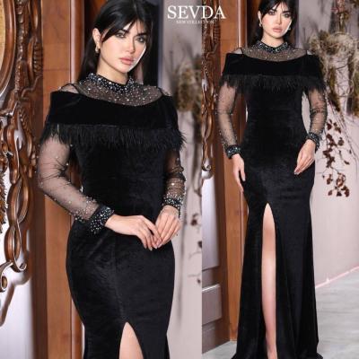 لباس مجلسی مخمل مدل پروا-156891