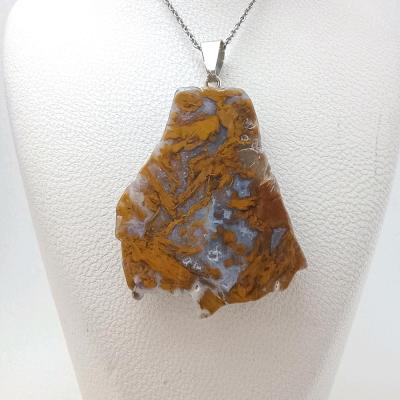 گردنبند عقیق پاییزه با زنجیر م640