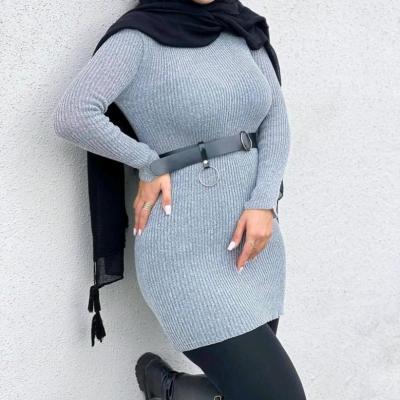 زیر سارافون یقه گرد بافت کد 60321