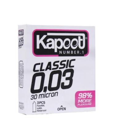 کاندوم 3 عددی کلاسیک 30 میکرون کاپوت