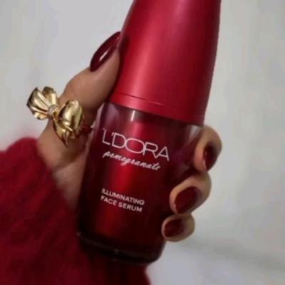 سرم روشن کننده صورت انار مناسب انواع پوست لدورا، 30 میلی لیتر