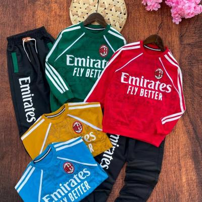 ست ورزشی بچگانه بلوز و شلوار پسرانه اسپرت باشگاه میلان-157417