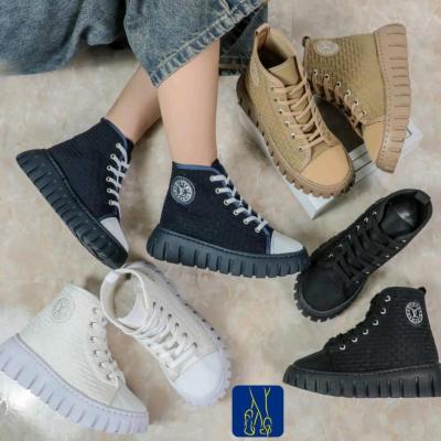 نیم ساق رویه ترک ضدآب کتونی نیم ساق دخترانه نیم بوت کتانی زنانه