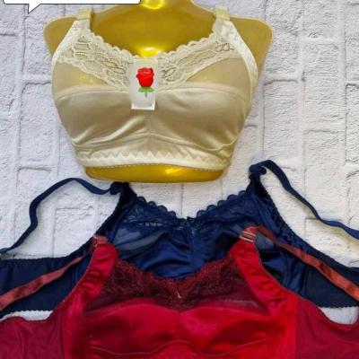 سوتین پرلون براق بالا شیشه و دانتل داخل نخی کیفیت عالی 75تا90