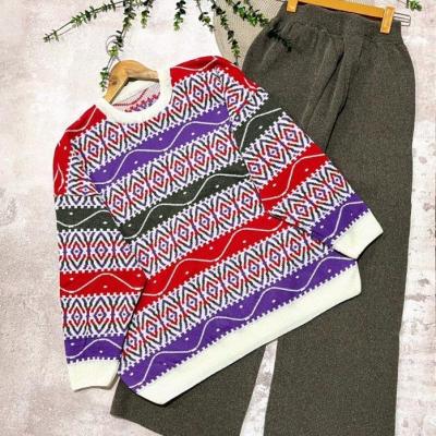 ست ترند بافت بلوز شلوار دخترونه 6449