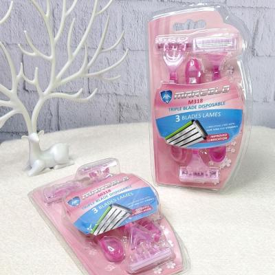 تیغ اصلاح زنانه مارسلو بسته 3 عددی