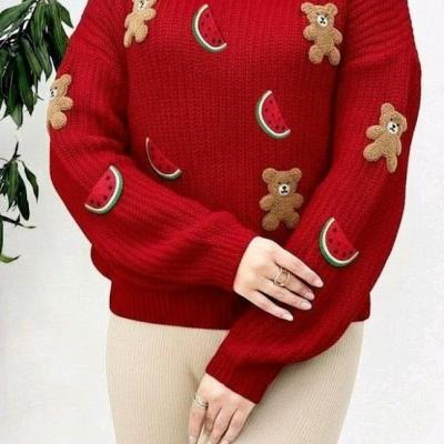 بلوز زنانه بلوزدخترانه بافت خرسی الیشکا-157926