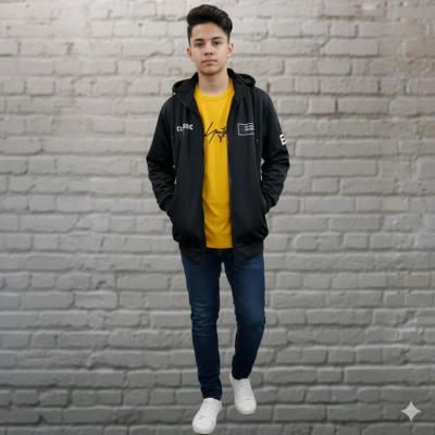 سویشرت پسرانه پاییزه جنس غواصی داخل کرک رنگ مشکی