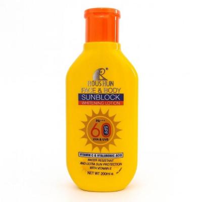 لوسیون ضد آفتاب صورت وبدن روشانSPf 60| سفیدکننده و مقاوم در برابرآفتاب