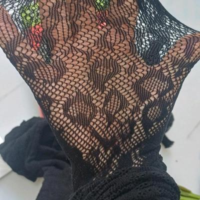 سرهمی توری طرح پلنگی فاقباز دستکش دار