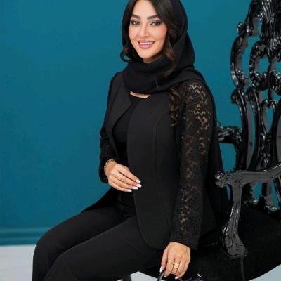 مانتو مجلسی کرپ مدل پرارین