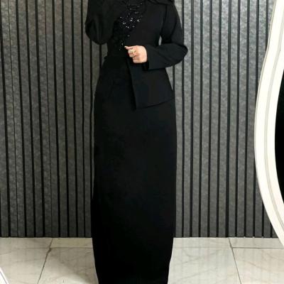 پیراهن شب زنانه کرپ مدل پوشیده