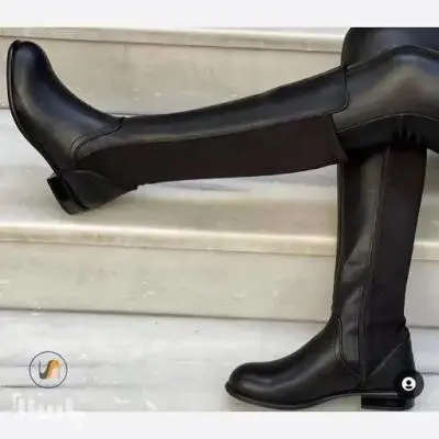 چکمه بلند گیتا پوتین ساقدار پشت استرج زنانه بوت ساقدار گیتا