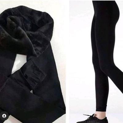 لگ زنانه داخل خز لاکرا مشکی