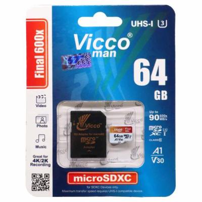 کارت حافظه microSDXC ویکومن مدل 600X ظرفیت 64 گیگ