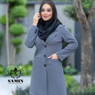 مانتو اداری زنانه نخی ثمین مدل مانتو شلوار اداری فیونا آدرینا