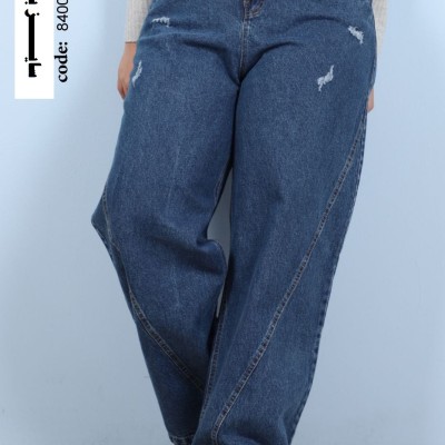 شلوار بگ جین درجه یک بزرگ سایز تا 56 - کد 989-155565