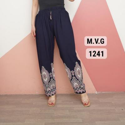 شلوار نخی کمرکشی سایزبزرگ1241(موجودی سوال شود)-152971