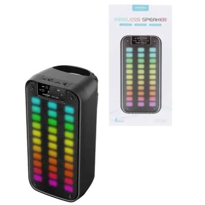 اسپیکر بلوتوثی GTS-1875 | قابل حمل با نورپردازی و USB