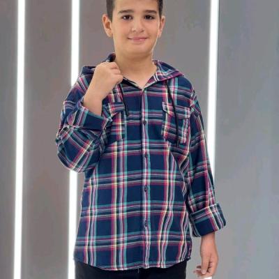 پیراهن پسرانه چهارخونه نخی شیک