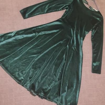 پیراهن مهمانی زنانه مخمل مدل پیراهن عروسکی پشت باز مهمانی خیلی شیک