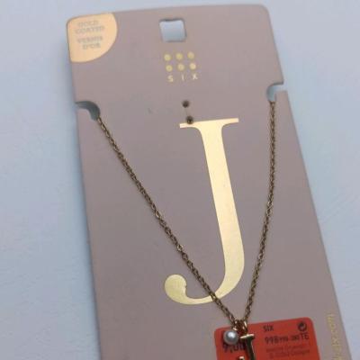 گردنبند زنانه حروف حرف j برند سیکس