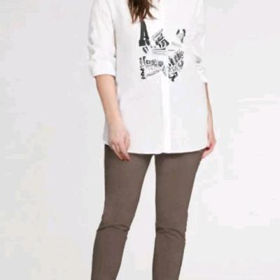 شومیز زنانه دخترانه کتان اسپرت