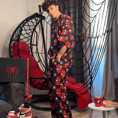 ست لباس راحتی اسپایدرمن پیراهن و شلوار مردعنکبوتی