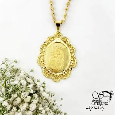گردنبند مریمی مجلسی طرح طلا کد 18978