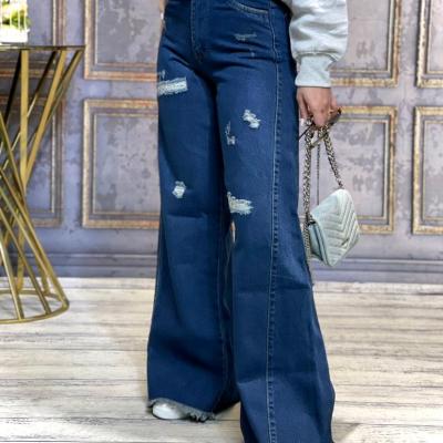 شلوار شافل بگ زنانه جین ضخیم سایز 38 تا 46 حتما موجودی بگیرید عزیزان-157183