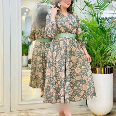 پیراهن روزمره زنانه کرپ مدل مجلسی