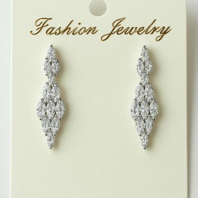 گوشواره استیل نگین دار