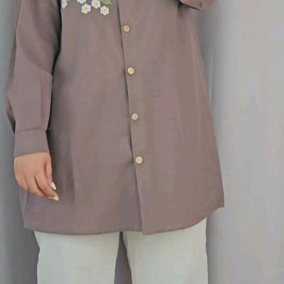 شومیز زنانه سایز بزرگ نخی گلدوزی شده