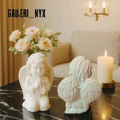 مجسمه فرشته بالدار سنگی 13 سانت