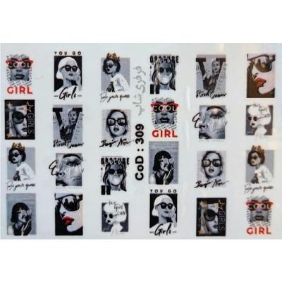 لنز ناخن طرح فشن گرل