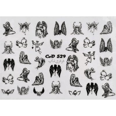 لنز ناخن طرح فرشته