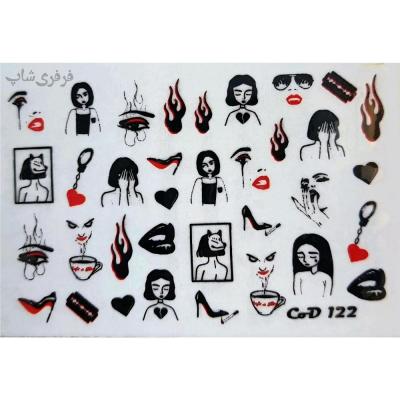 لنز ناخن طرح دختر بد