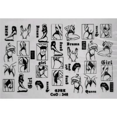 لنز ناخن طرح دختر بد gang girl