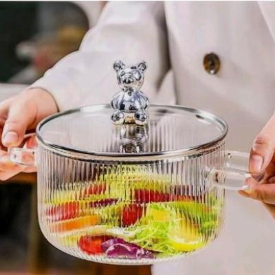 قابلمه پیرکس درخرسی.قابلمه پیرکس 1800 میل وارداتی قابلمه پیرکس شعله مس