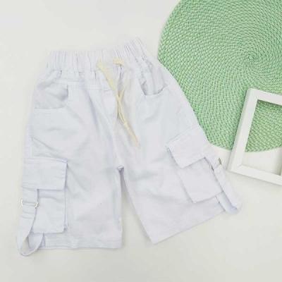 شلوارک جین بچه گانه سفید 6 تا 13 سال کد 10450