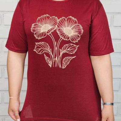تیشرت زنانه طرح گل