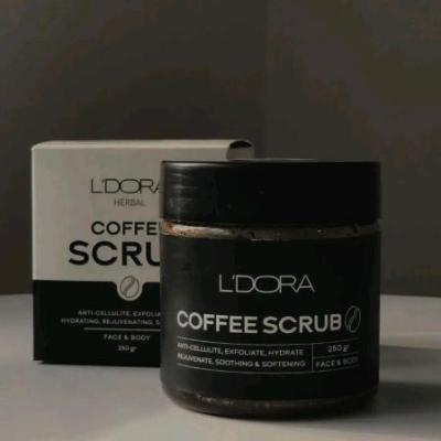 اسکراب صورت و بدن قهوه لدورا