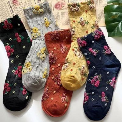 جوراب گل برجسته