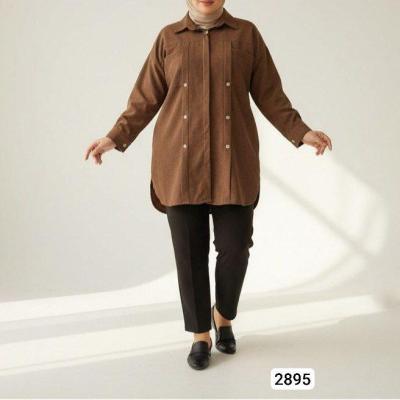 مانتو اسپرت زنانه مدل مانتو مخمل قوارهدار.