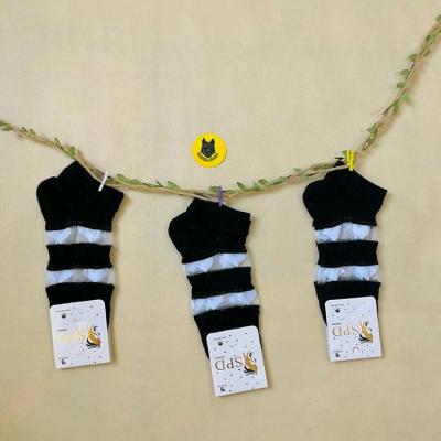 جوراب توری فانتزی طرح قلب