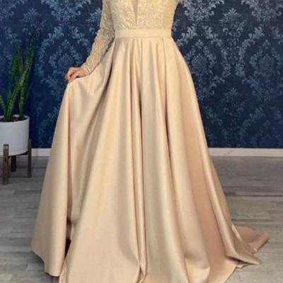 پیراهن مهمانی زنانه ساتن مدل دامن بلند