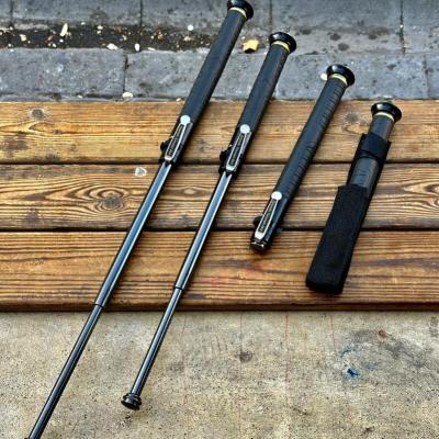 مدل جدید باتوم ضامن دار 3 تکە فولادی درجە یک  دارای دستە سیلیکونی