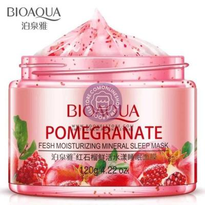 ماسک صورت شب ضد پیری حاوی انار 120 میلی لیتر اورجینال کد 02150663 orginal red pomegranate sleeping mask 120 ml poonelstore.com
