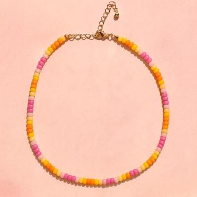 گردنبند مهره ای رنگی برند six